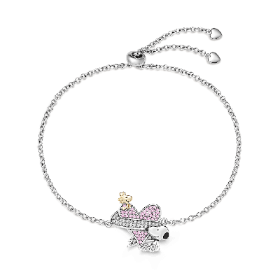 Pulsera de corazón Snoopy Woodstock