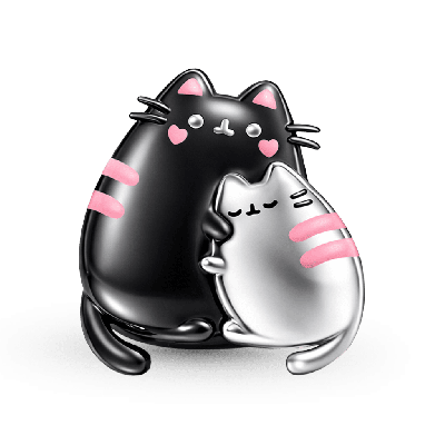 Amuleto de Madre de Gato y Bebé