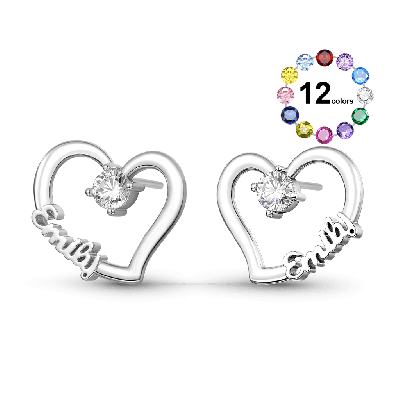Pendientes Nombre Personalizado
