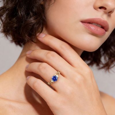 Anillo Compromiso Corte Hexágono