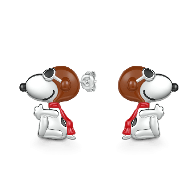 Snoopy con pendientes de gafas de sol