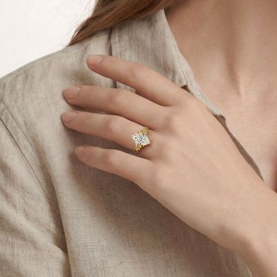Anillo Compromiso Corte Marquesa Vid