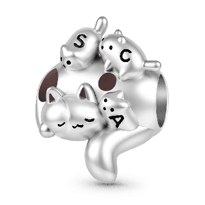 Amuleto de Madre Gato y Gatitos