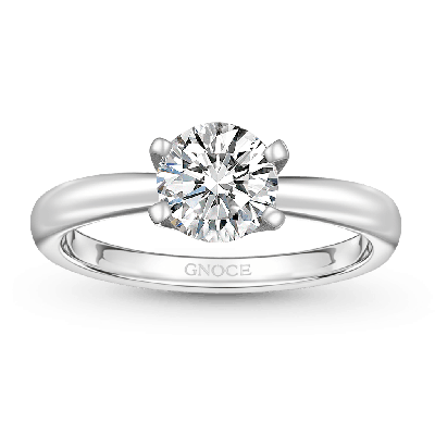 Anillo de Moissanita VVS de 1CT Brillante