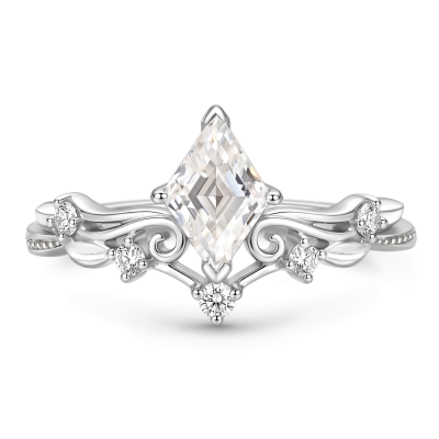 Anillo Leaf & Vine corte diamante