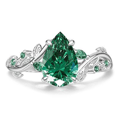 Anillo Compromiso Corte Pera