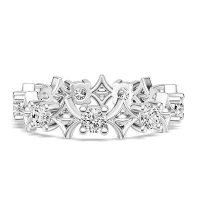 Anillo de patrón cuadrado hueco