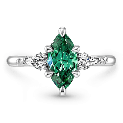 Anillo Esmeralda Corte Marquesa