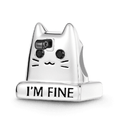 Amuleto de Gato con Cuchillo (Grabable)