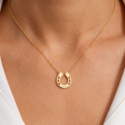 Collar de herradura grabable