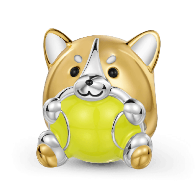 Charm Corgi con Pelota