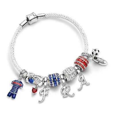 Pulsera de camisetas de fútbol FRA con dijes