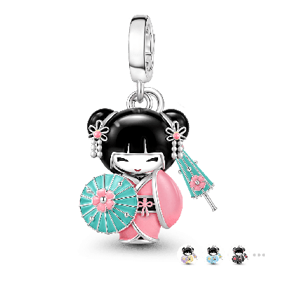 Amuleto de Geishas Kimono Japonesas