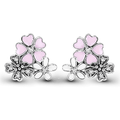 Pendientes de aro de flor de cerezo