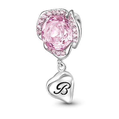 Charm de Clip Pétalo de Flor de Rosa