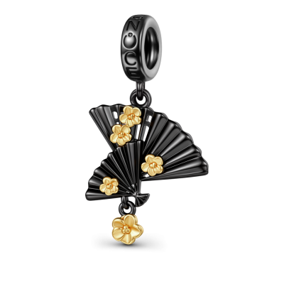 Amuleto colgante del abanico de la flor de melocotón