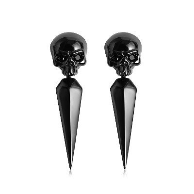 Chaquetas Con Pendiente De Calavera Negra