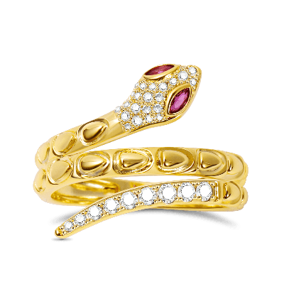 Anillo de Serpiente de Oro